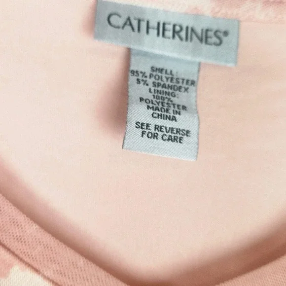 Catherines Womens Blouse Vneck Cityscape Print Bohemian Lined Boho Size 1X - Picture 7 of 8